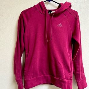 Adidas Magenta Pullover Hoodie